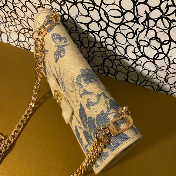 Gucci canvas ribbon Marmont wallet on chain - Picture 3 of 16